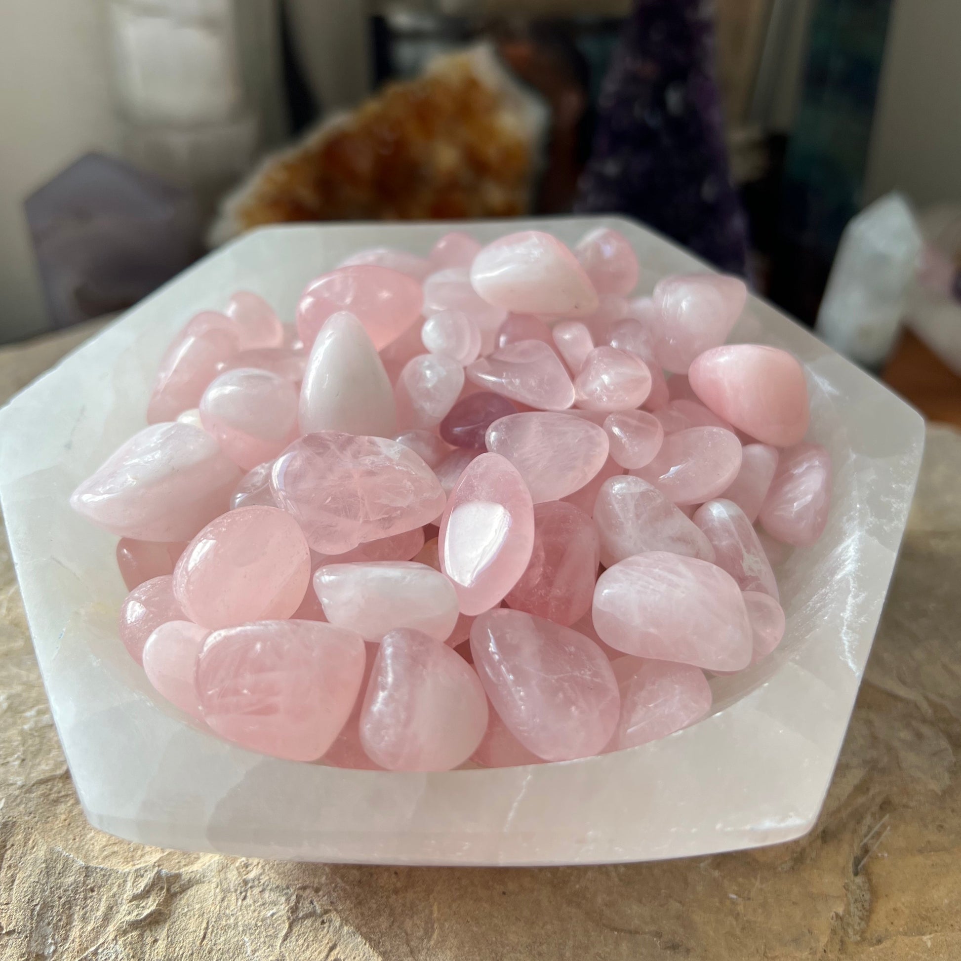 Rose Quartz Tumble - Spirit & Stone