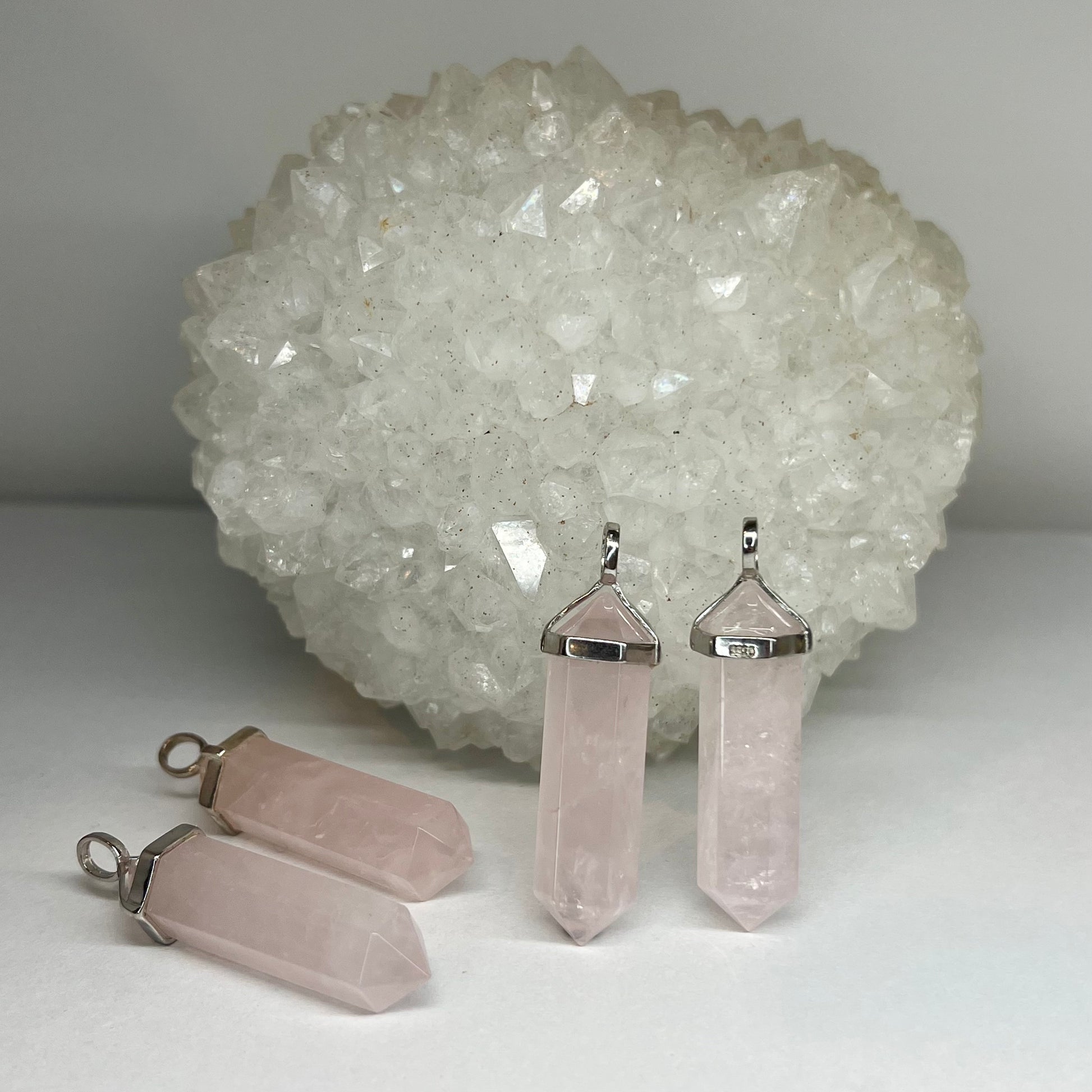 Rose Quartz Double Terminated Pendant - Spirit & Stone